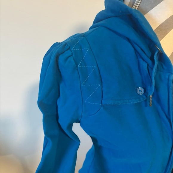 Womens Juicy Couture Blue Zip-Up Hoodie Jacket – Size Small - Picture 2 of 9